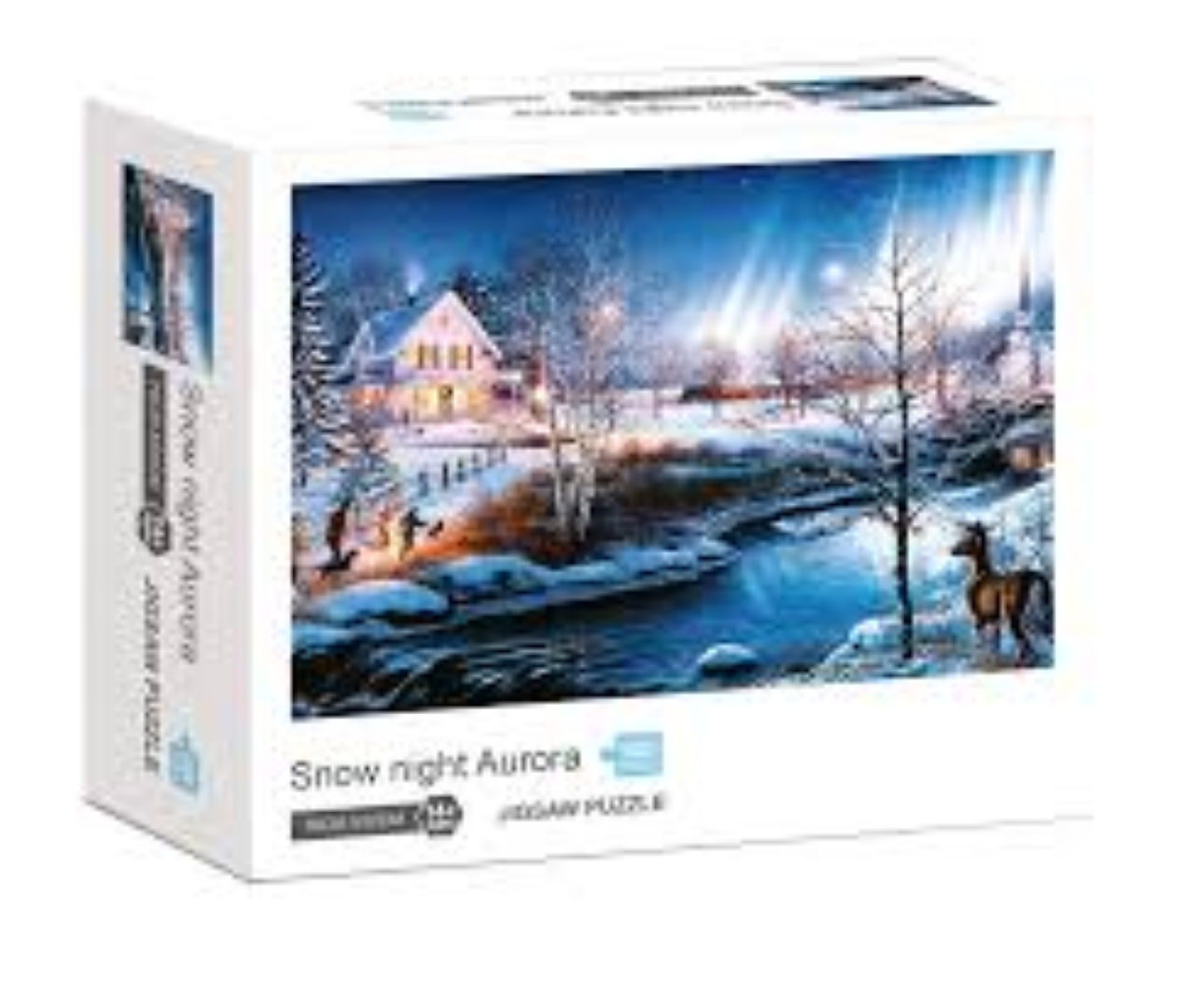 SNOW NIGHT AURORA PUZZLE 700841